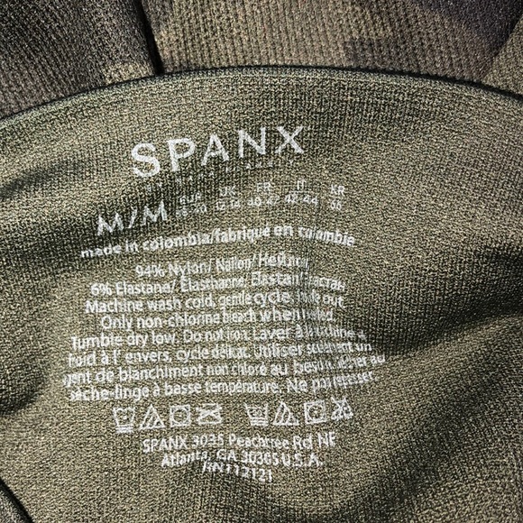 Spanx size medium green camo high waisted leggings - Picture 9 of 9